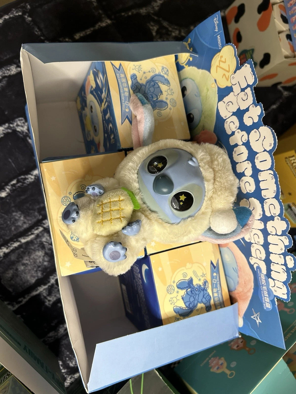 Miniso Stitch Eat Something Before Sleep Series Disney Vinyl Figure Blind Box